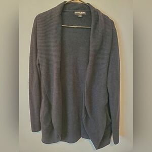 Barefoot Dreama Black Open Front Cardigan Sweater